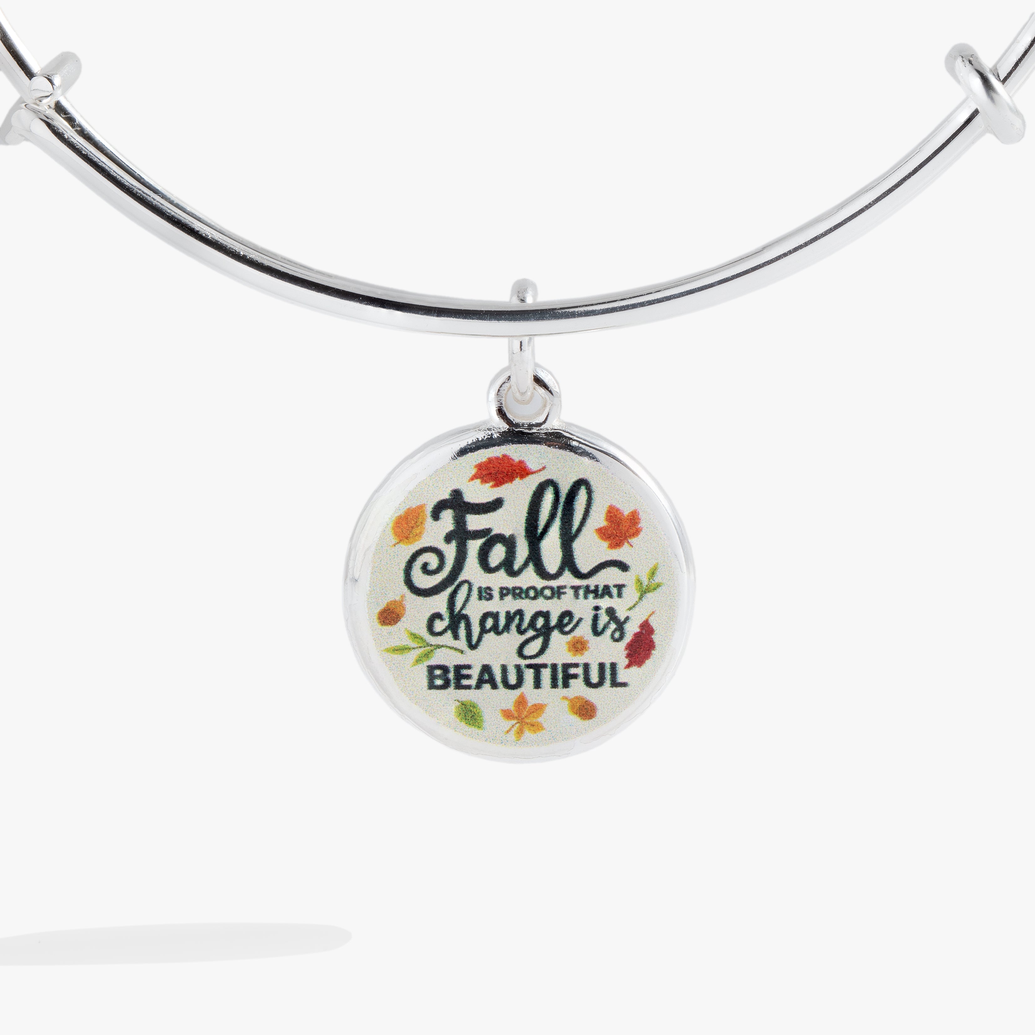 Beautiful Fall Change Bangle Bracelet - Elegant Adjustable Cuff for Women - Perfect for Autumn Outfits and Holiday Gifting