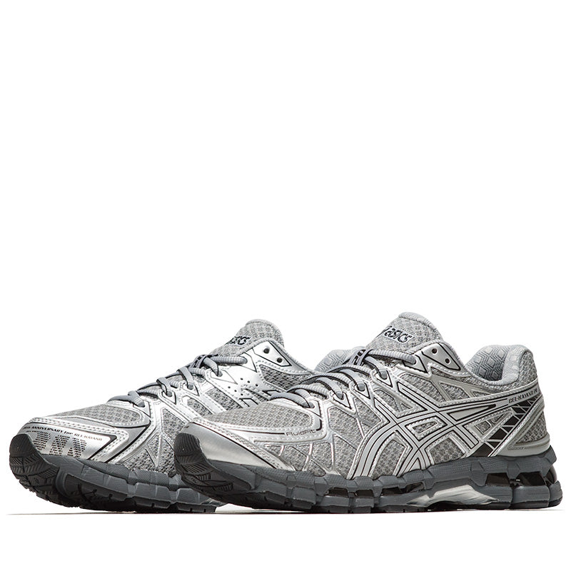 ASICS Gel-Kayano 20 Running Shoes for Men - Gravel/Pure Silver | Stability & Cushioning | Perfect for Marathon Training & Long-Distance Running