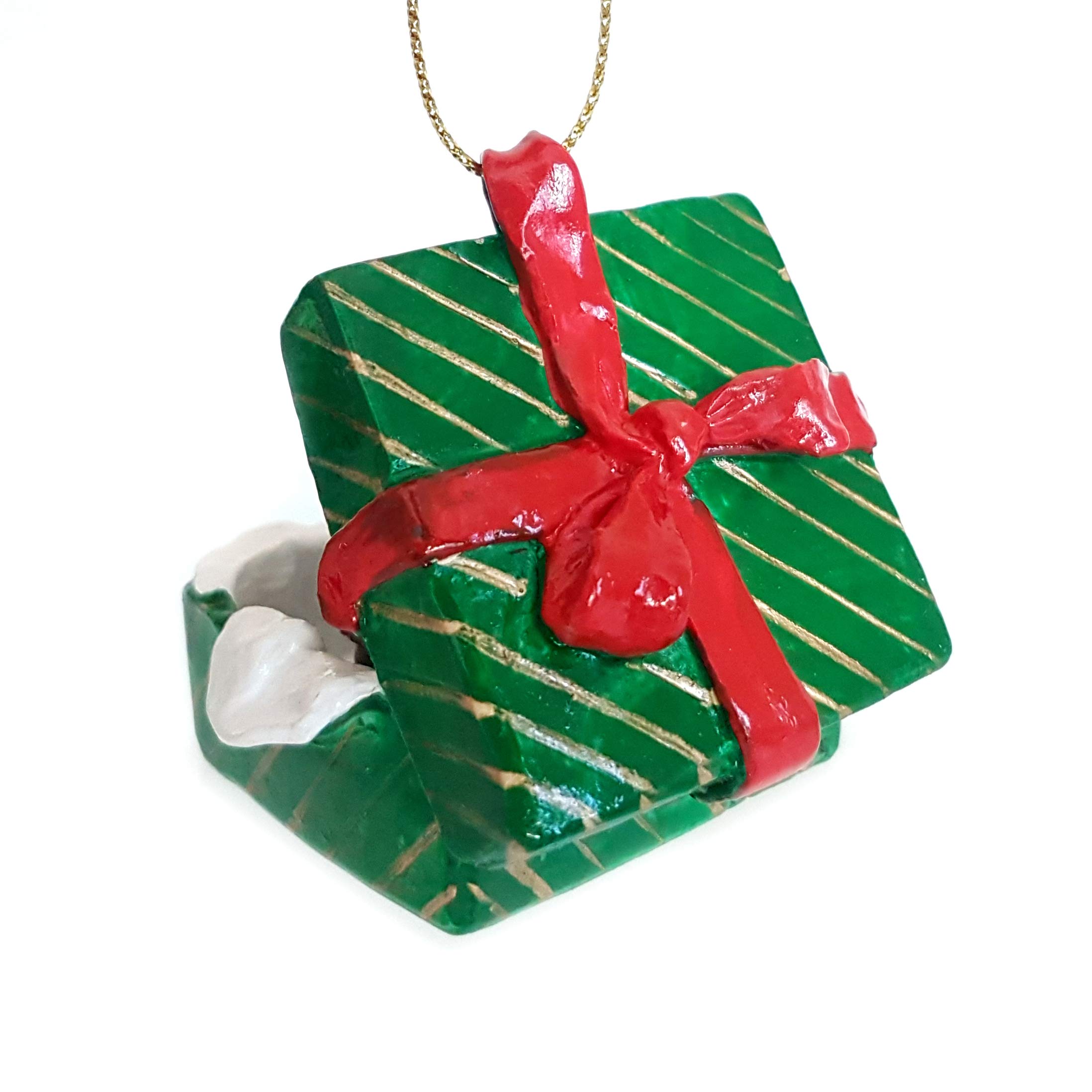 Koala Gift Box Christmas Ornament - Adorable Gold Holiday Decoration for Tree, Home & Office | Perfect Christmas Gift & Party Decor