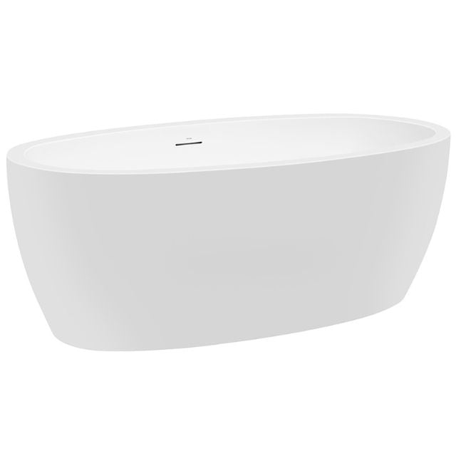 Decina Sheraton 1600 Freestanding Bathtub with Overflow - Modern Acrylic Soaking Tub for Luxury Bathrooms & Spa Relaxation at Home