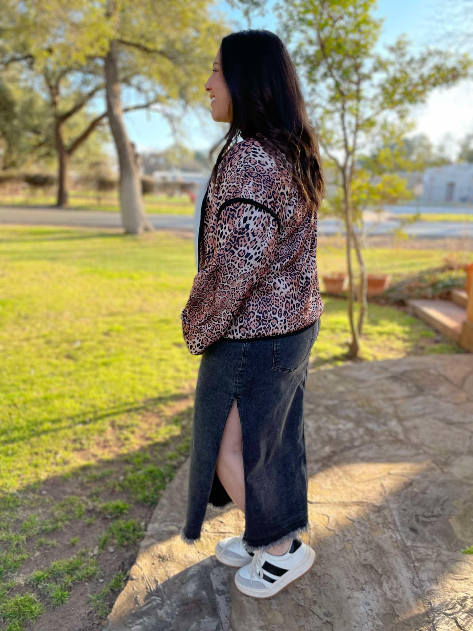 PREORDER: Stylish Leopard Print Jacket - Trendy Animal Print Coat for Women | Perfect for Parties, Concerts & Night Out Fashion