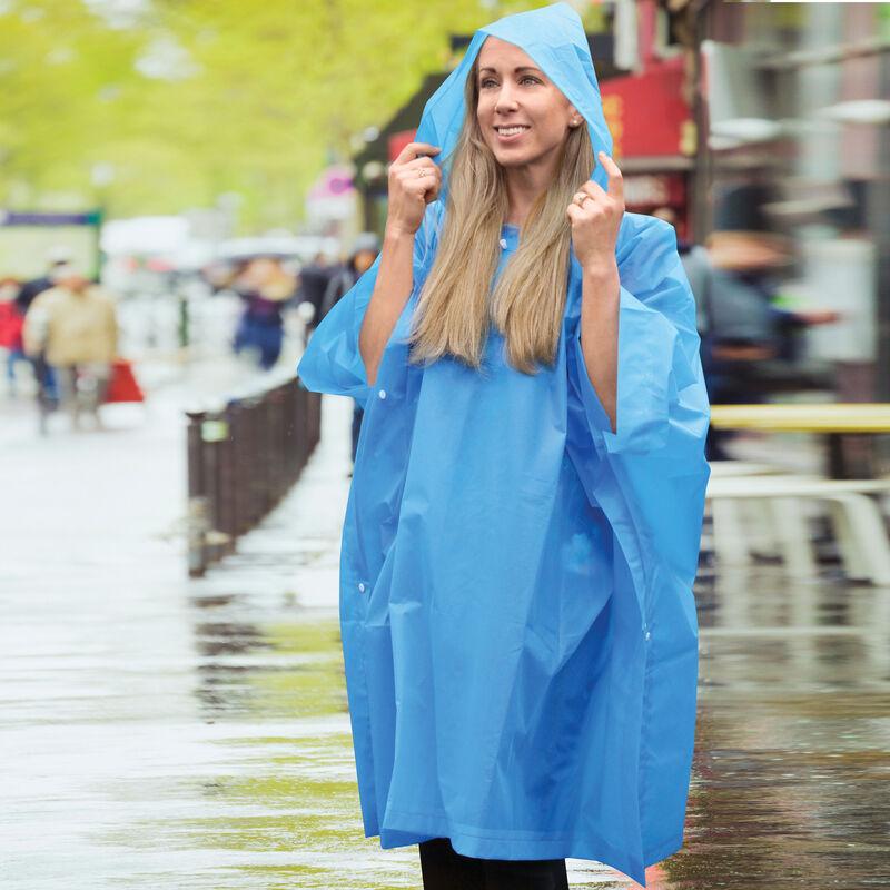 Waterproof Travelon Rain Poncho - Lightweight & Packable for Hiking, Camping & Outdoor Adventures - Perfect for Travel, Festivals & Emergency Weather Protection