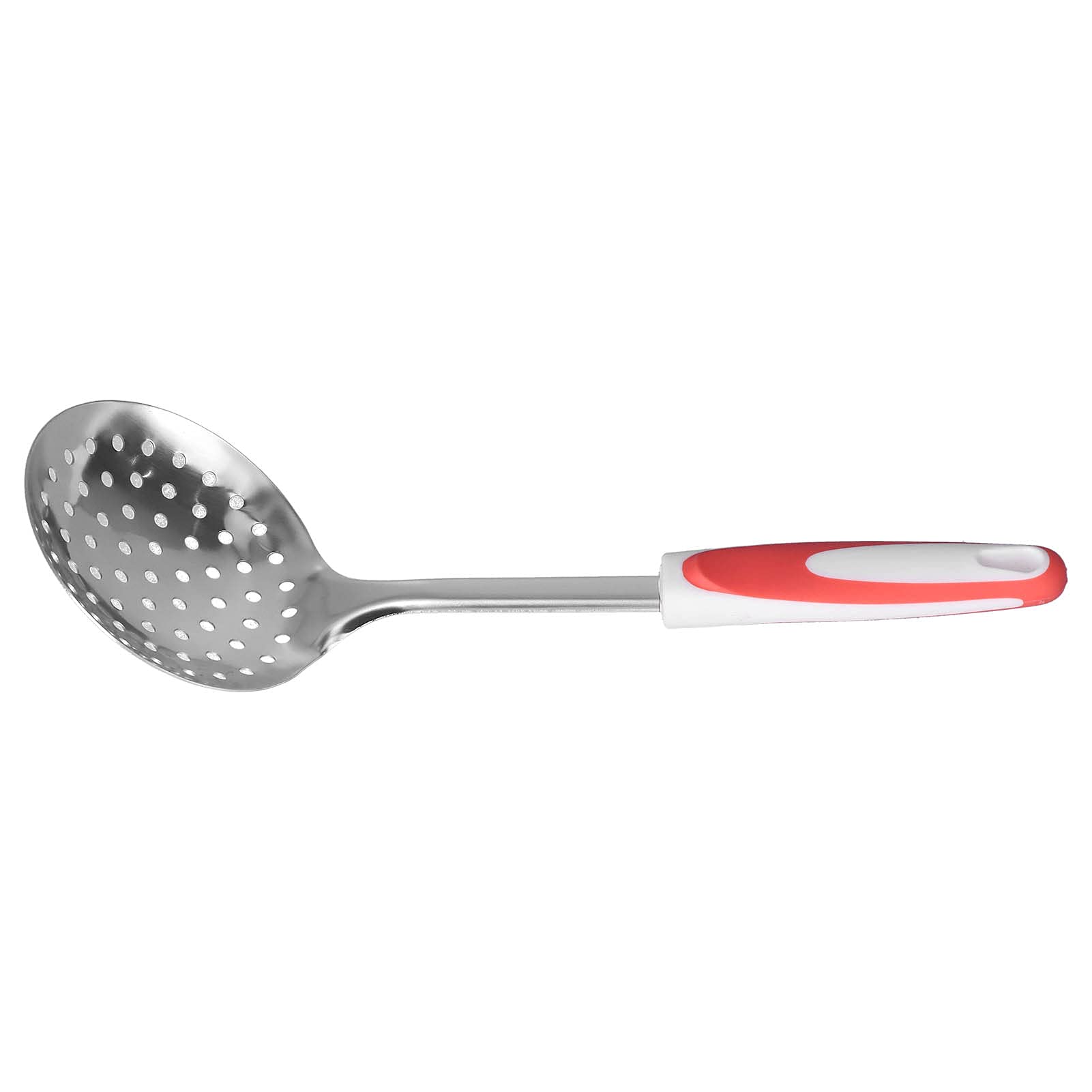 Premium Non-Slip Stainless Steel Kitchen Strainer Scoop & Colander - Heavy Duty Draining & Frying Tool for Pasta, Vegetables, Fruits - Ideal for Home Cooking, Restaurants & Food Prep