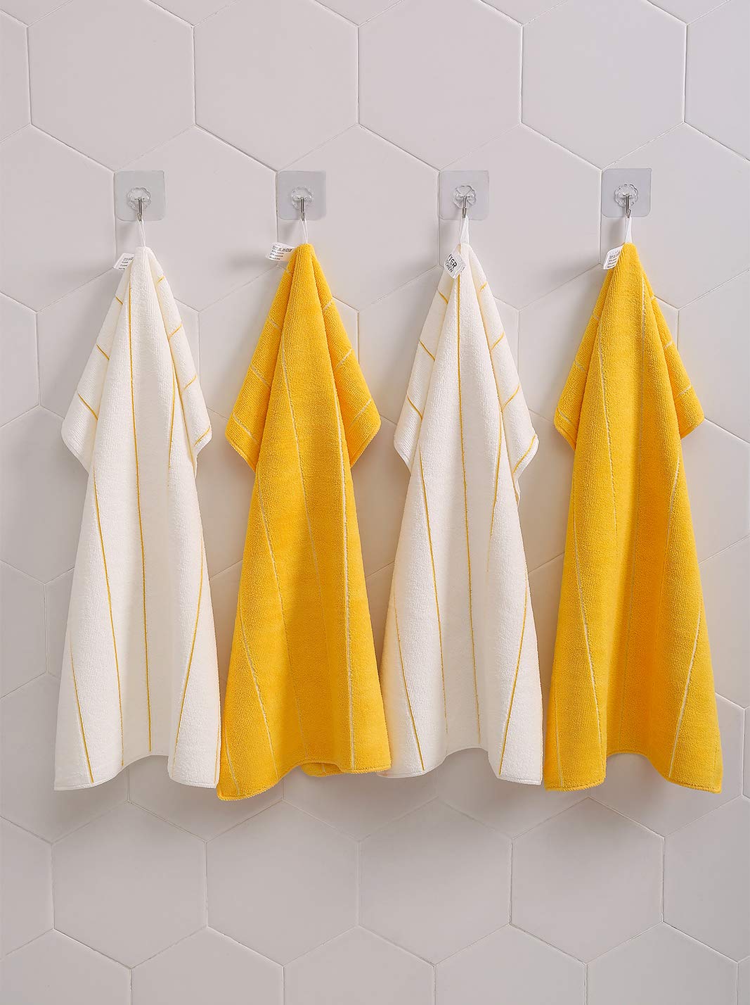 Super Absorbent Microfiber Kitchen Towels - 8 Pack for Dishes & Cleaning