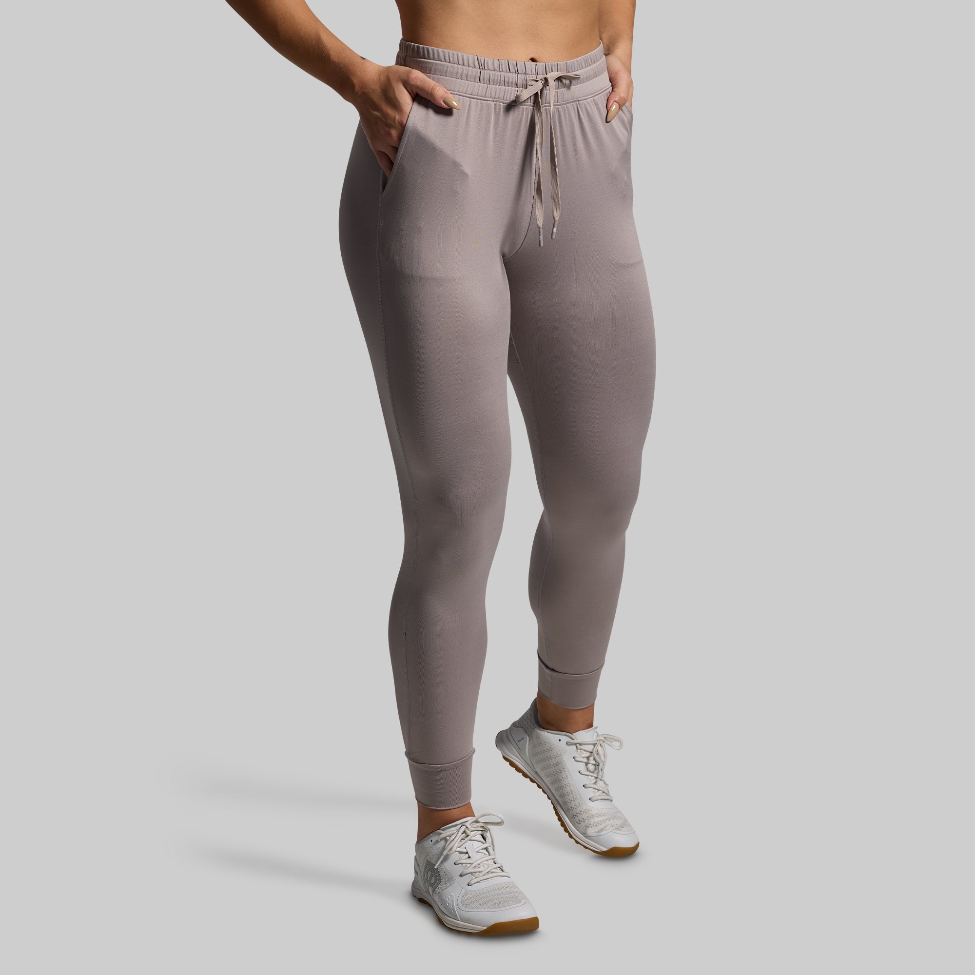 Women's Rest Day Jogger 2.0 - Soft Lounge Pants for Yoga, Running & Relaxation | Comfortable Casual Athleisure Wear (Stone Color) - Perfect for Home, Gym & Travel