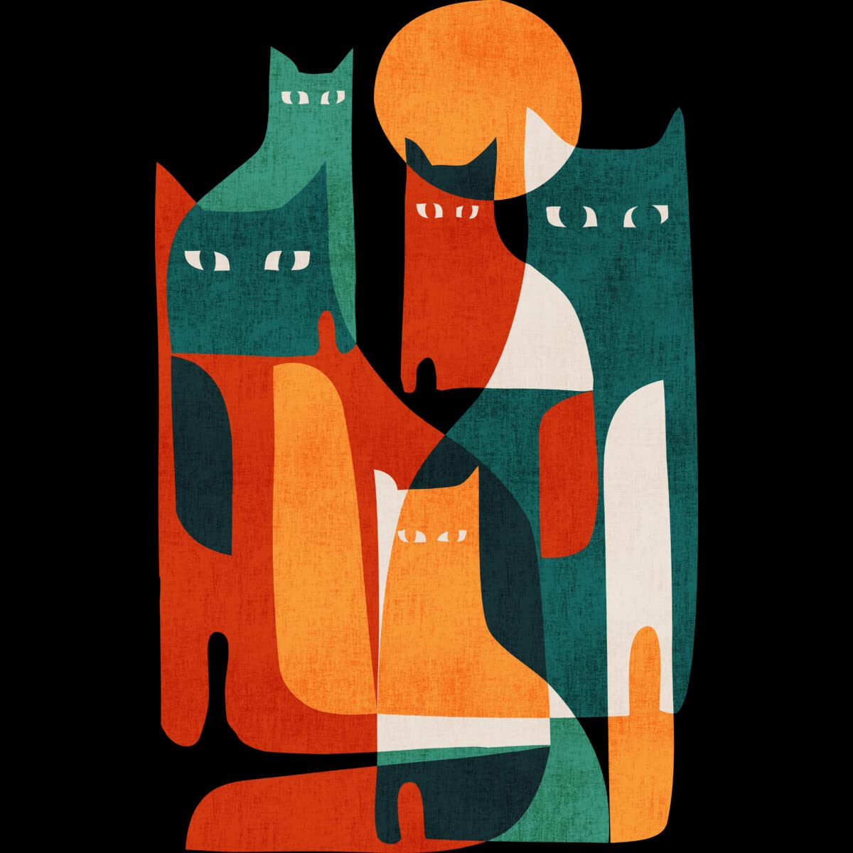 Design By Humans Men's Cat Tank Top - Casual Graphic Tee for Outings