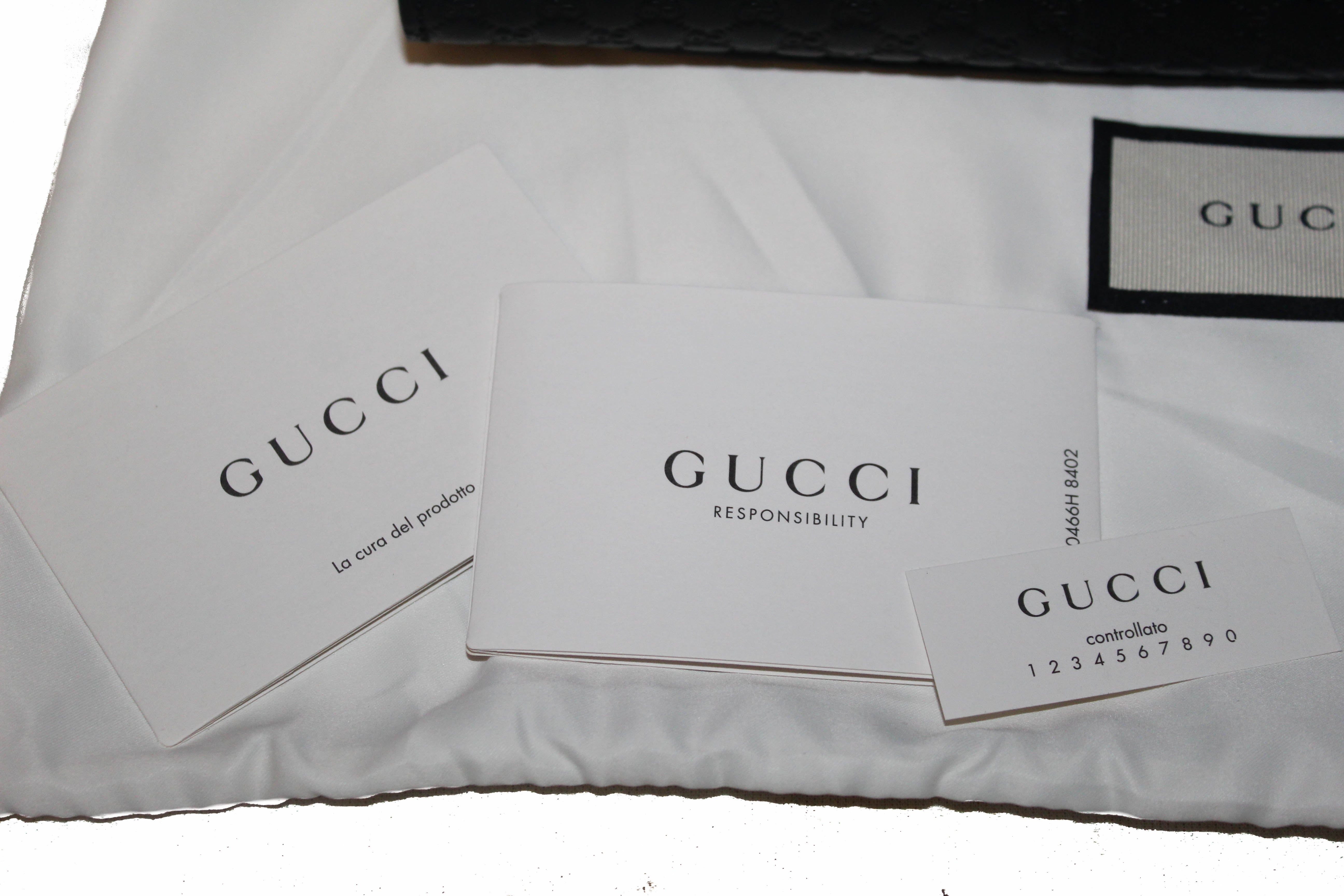 Authentic New Gucci Black Micro Guccissima Leather Mini Emily Shoulder Bag for Women | Luxury Designer Crossbody Purse | Perfect for Parties, Date Nights & Special Occasions