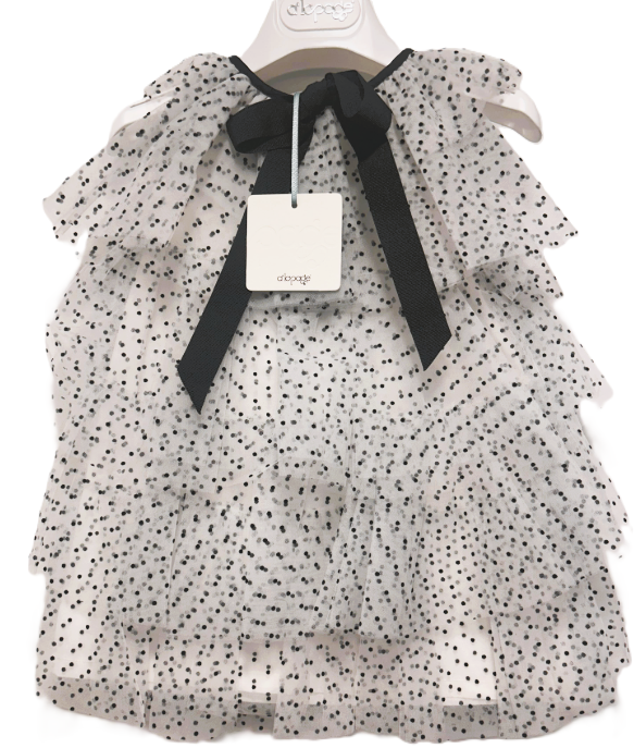 LaPage Polka Dot Tulle Dress for Girls (Ages 2-12 Years) - Perfect for Birthday Parties, Pageants & Special Occasions