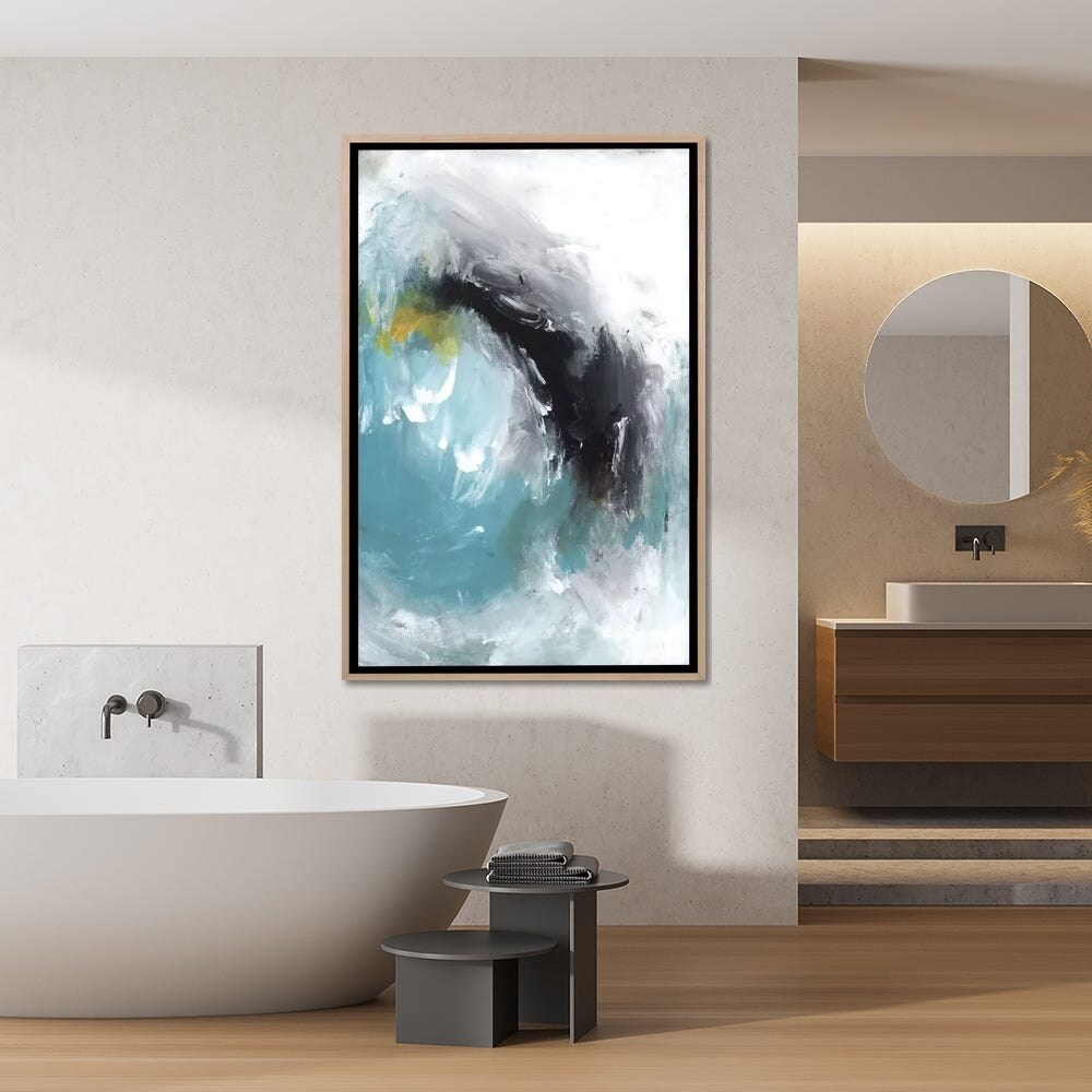 PI Studio Framed Aquamarine I - Elegant Wall Art for Living Room, Bedroom & Office Decor