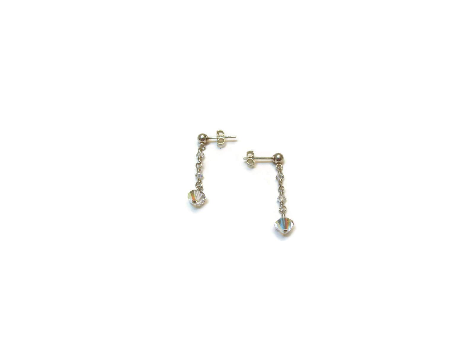 Elegant White Ice Crystal Necklace and Earring Set for Women - Perfect for Weddings, Parties & Special Occasions