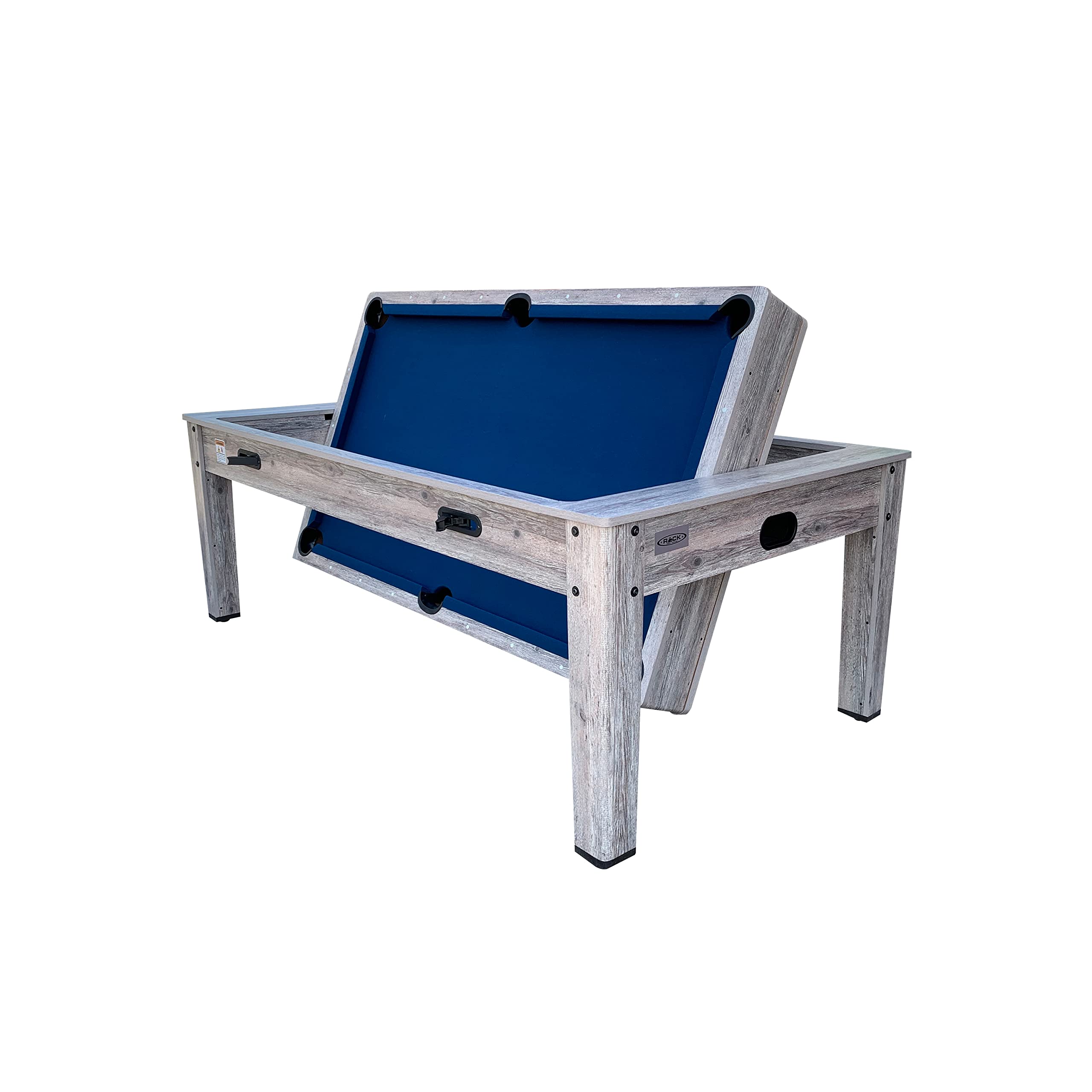 RACK Luxor 7.5-Foot 4-in-1 Multi-Game Swivel Billiard/Pool Table for Home, Game Room, and Entertainment Spaces