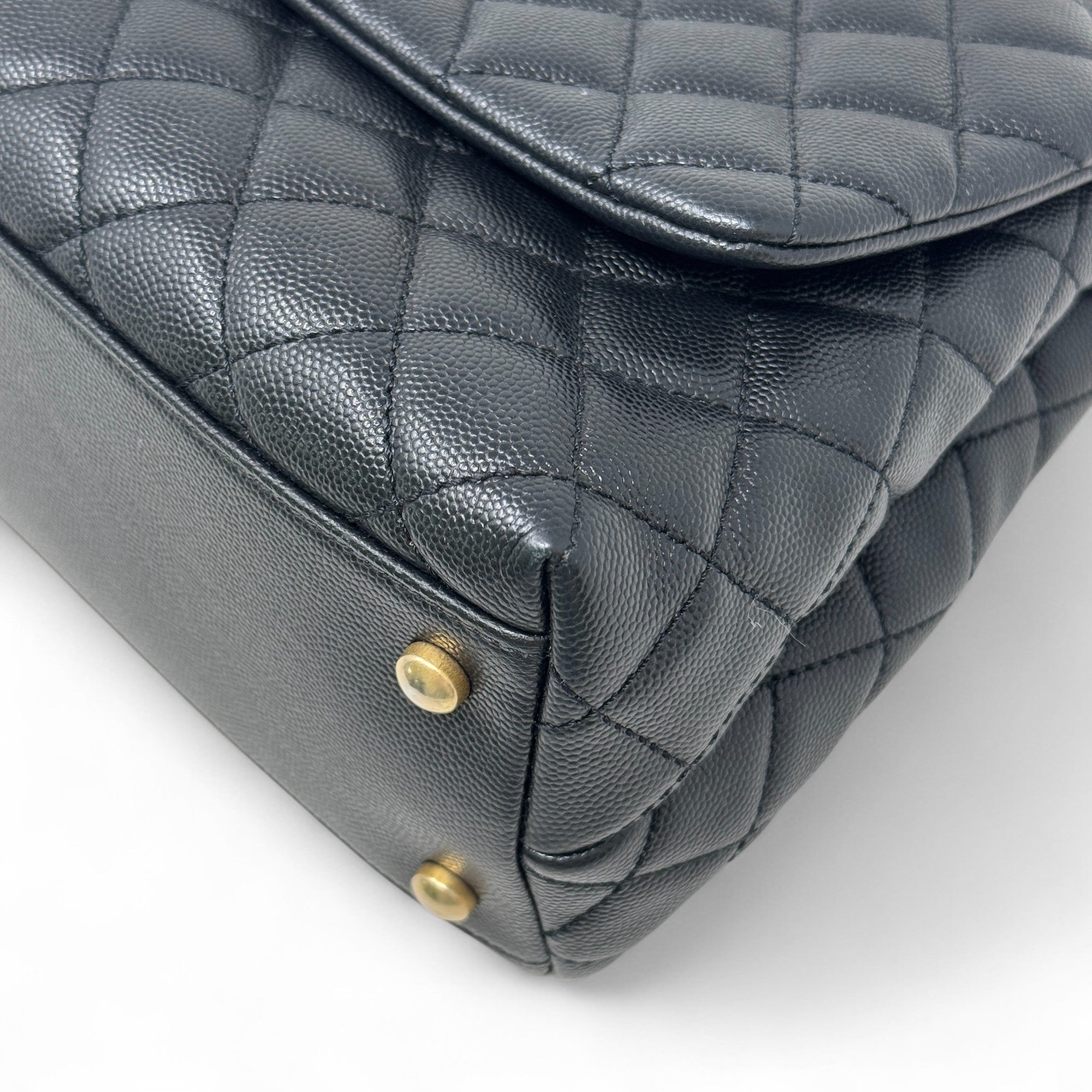 Chanel Black Medium Coco Handle Bag - Luxury Designer Handbag for Women | Perfect for Work, Evening Events & Everyday Use