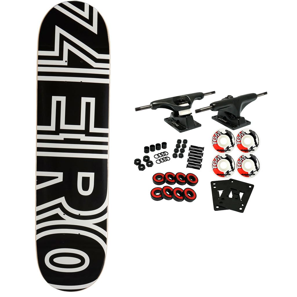 Zero Skateboard Complete Bold Black 8.5