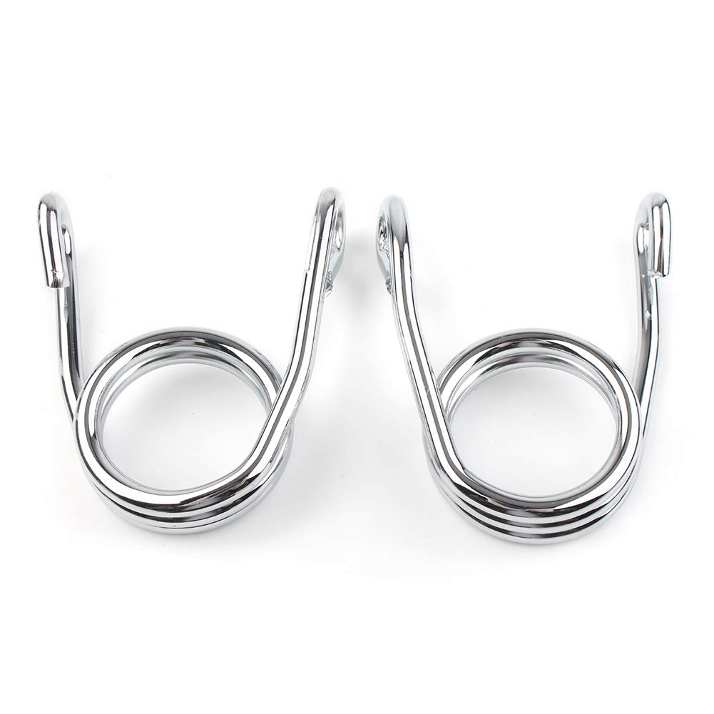 GZYF Motorcycle Torsion Solo Seat Springs for Harley Davidson & Yamaha Bobber Chopper - Heavy Duty Silver Coil Springs for Custom Bike Builds - Perfect for Old School Motorcycle Restoration Projects