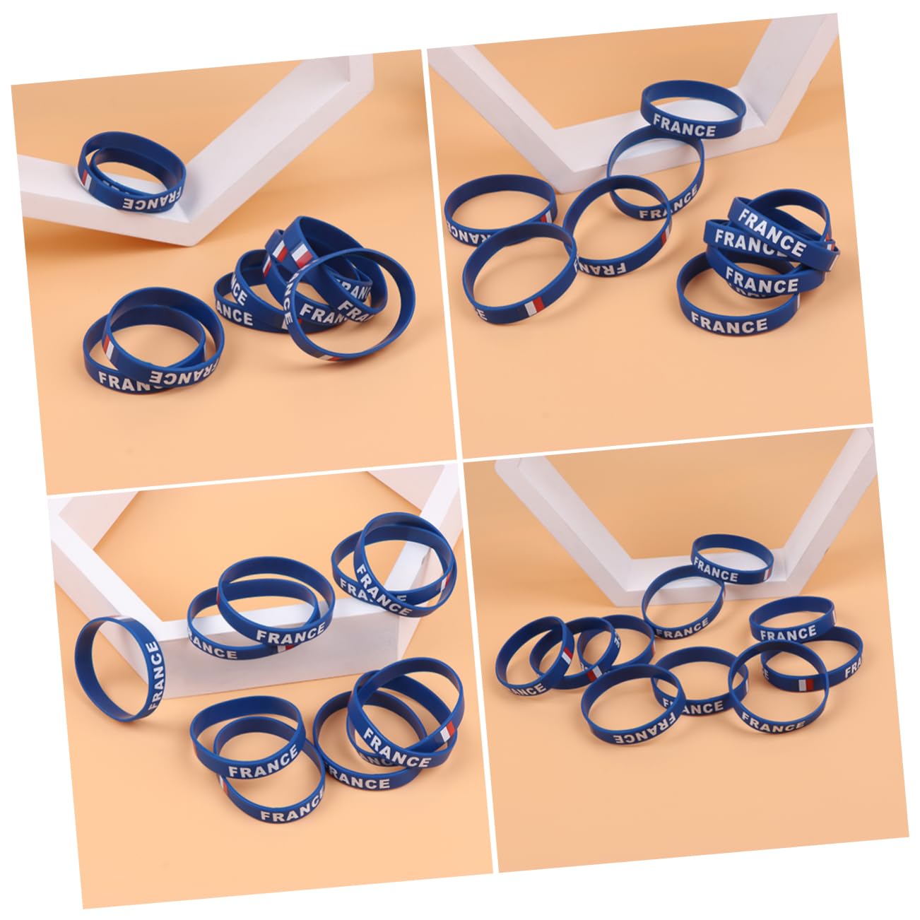 TEHAUX 10 Pcs Rubber Bands Women Bracelets - Durable Silicone Wristbands for Country Fans, Rural Man Party Supplies, Perfect for Concerts, Festivals, and Outdoor Events
