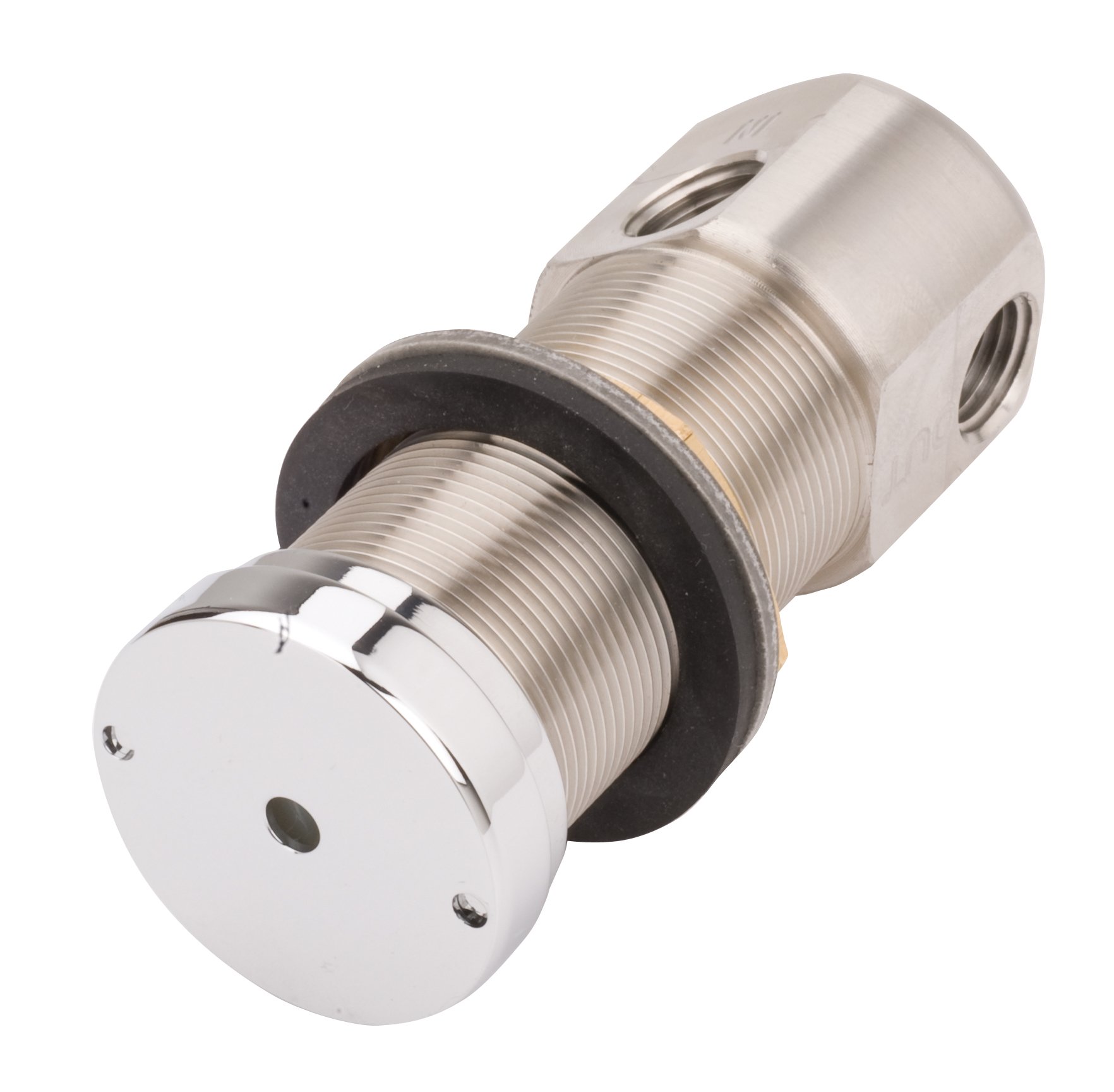 Haws 5874PB Lead-Free Stainless Steel Push Activated Valve - Patented Drinking Water Faucet for Kitchen, RV & Outdoor Use