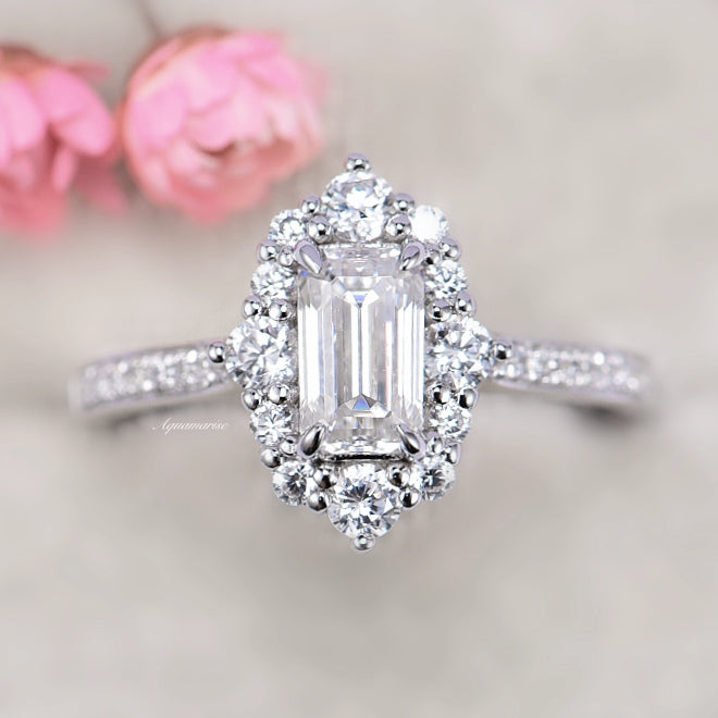 Lab Grown Diamond Engagement Ring 14K White Gold - IGI Certified for Women, Bridal Jewelry, Wedding Proposal, Anniversary Gift