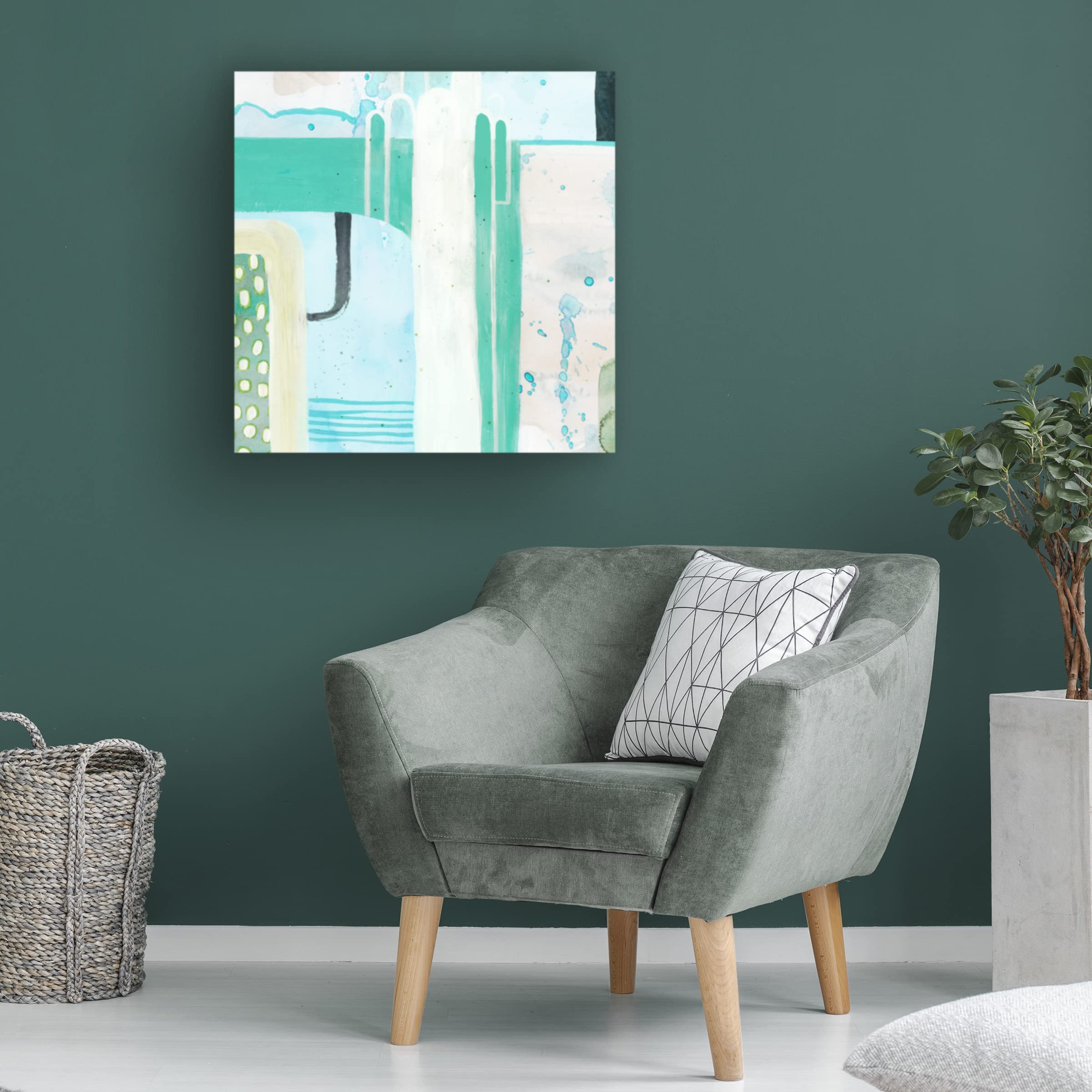 Grace Popp Minted Storm III Canvas Wall Art - Modern Abstract Painting for Living Room, Bedroom & Office Decor - Handmade Trademark Fine Art