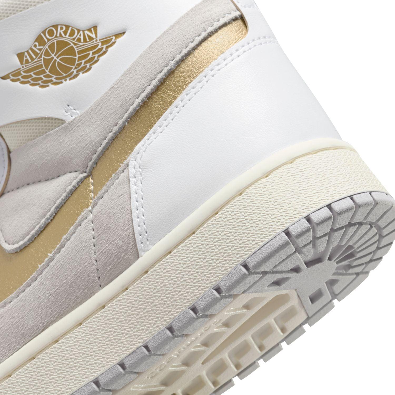 Air Jordan 1 Zoom Air CMFT 2 'Metallic Gold' Basketball Shoes - Men's Retro High-Top Sneakers with Cushioning for Court & Street Style