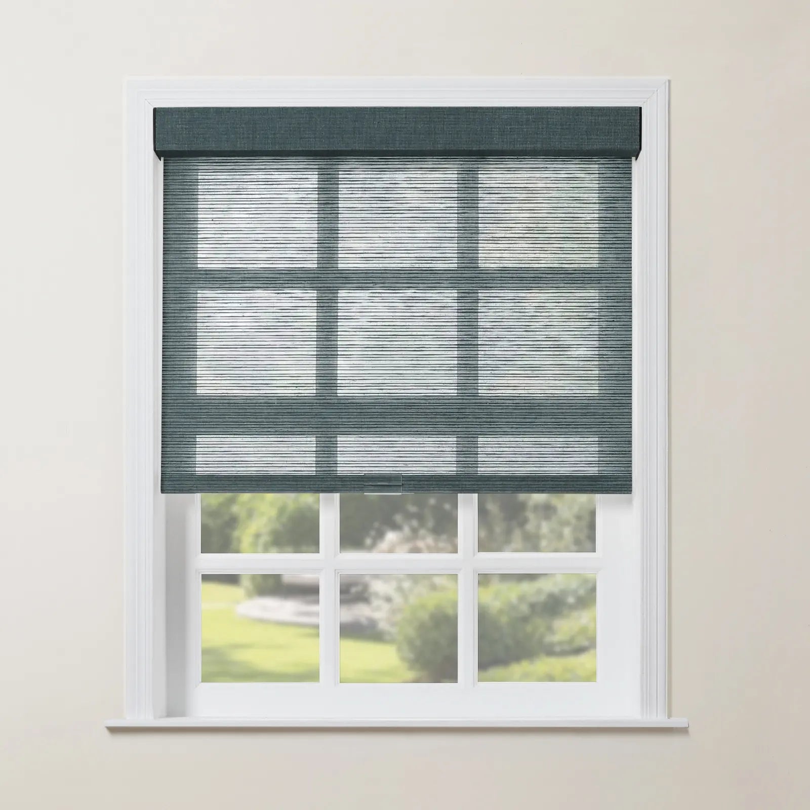 Rae Natural Jute Woven Wood Roller Shades Cordless - Eco-Friendly Window Coverings for Living Room, Bedroom & Home Decor