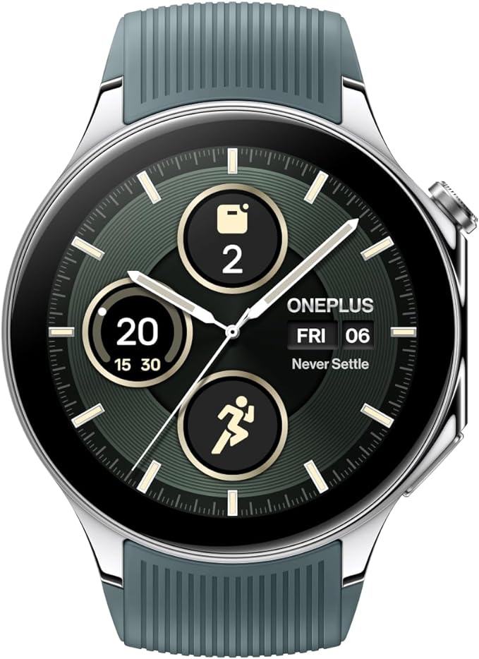 OnePlus Watch 2 - Latest Smartwatch with AMOLED Display, GPS, 100+ Sports Modes & 14-Day Battery Life - Perfect for Fitness Tracking, Workouts & Daily Wear