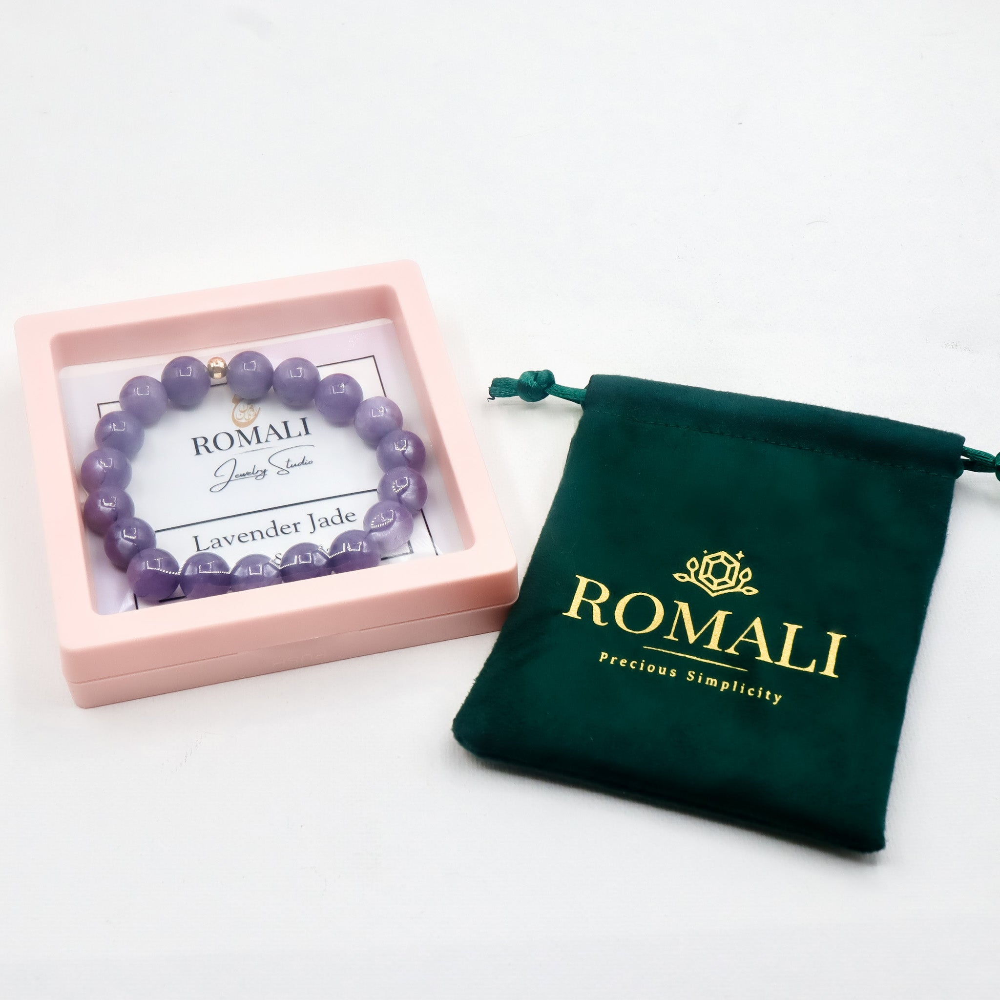 Lavender Jade Bracelet for Stress Relief & Relaxation - Natural Healing Stone Jewelry for Women, Meditation & Wellness Accessory