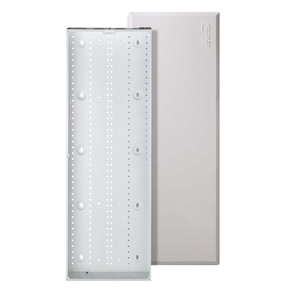 Leviton 47605-42W 42-Inch Surface Mount Box and Flush Mount Cover in White | Electrical Enclosure for Indoor/Outdoor Use | Perfect for Home, Office, and Commercial Wiring Installations