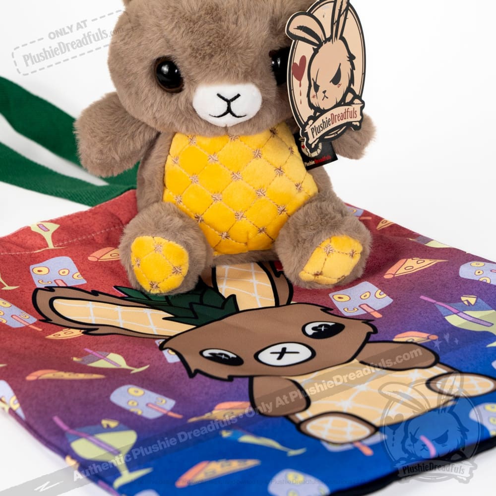 Plushie Dreadfuls Pineapple Rabbit Stuffed Animal - Soft Cute Bunny Plush Toy for Kids, Gift for Girls & Boys, Perfect for Bedroom Decor and Cuddling