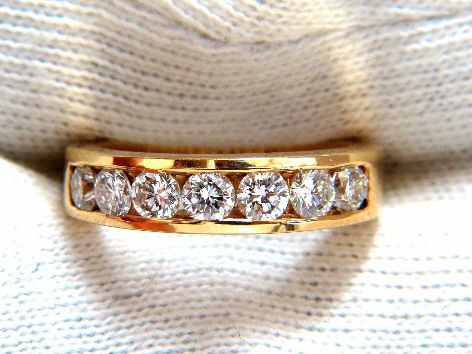 1.30ct Natural Round Diamond Band Ring 14kt White Gold H/VS Classic Wedding Engagement Jewelry for Women - Perfect for Anniversaries & Proposals