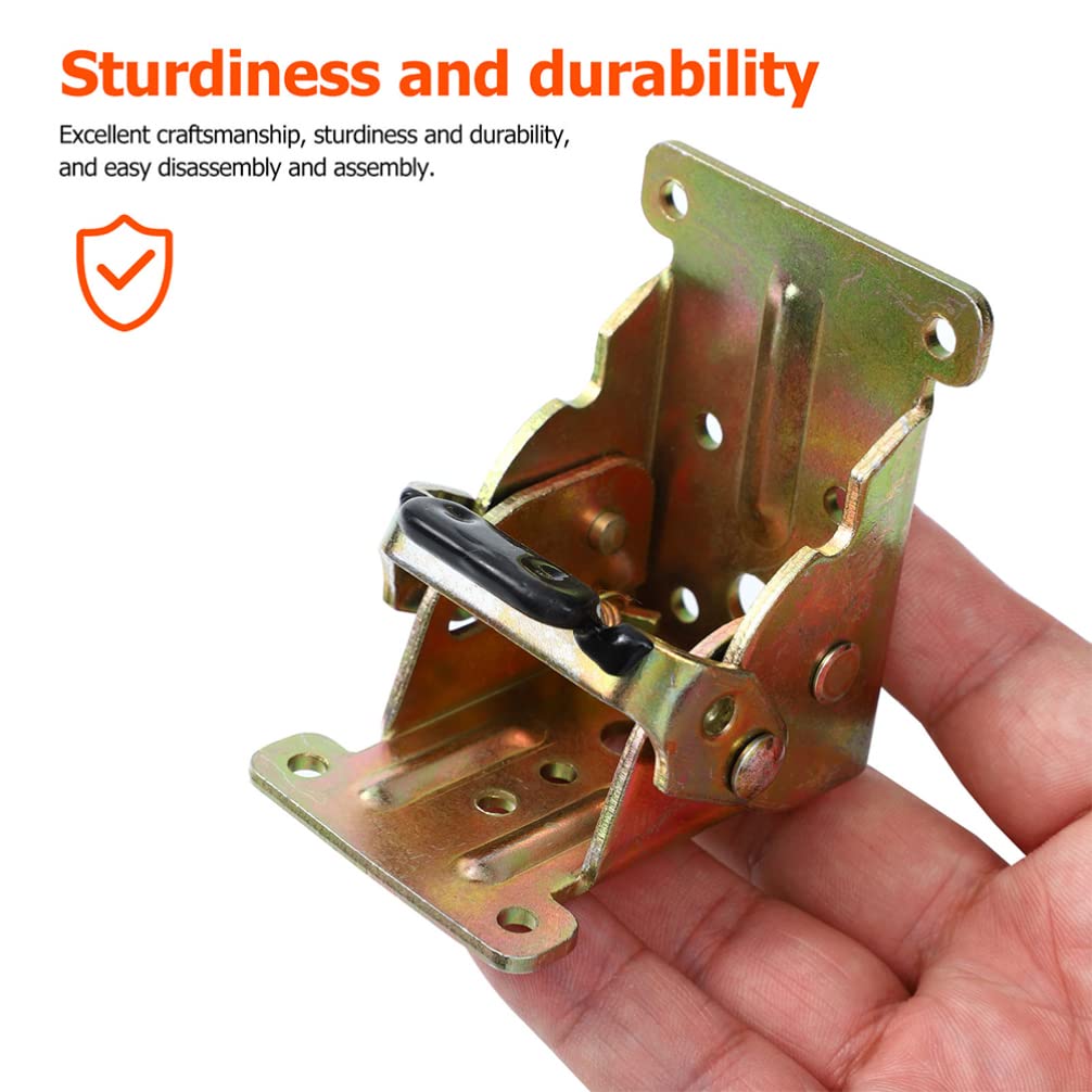 DOITOOL 4-Pack 90 Degree Table Leg Hinges - Heavy Duty Right Angle Folding Brackets for L-Shaped Tables, Foldable Coffee Tables & Steel Shelves - Perfect for Home Office, Kitchen Islands & DIY Furniture Projects