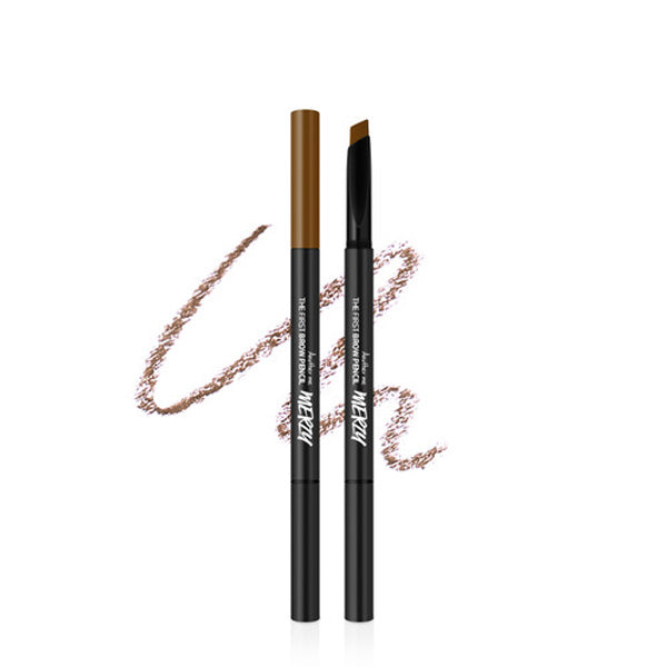 MERZY The First Brow Pencil - Waterproof Eyebrow Pencil with Spoolie Brush, Natural Looking Brow Makeup for Daily Use, Perfect for Eyebrow Shaping and Filling - Great for Work, Date Night and Everyday Makeup Routine