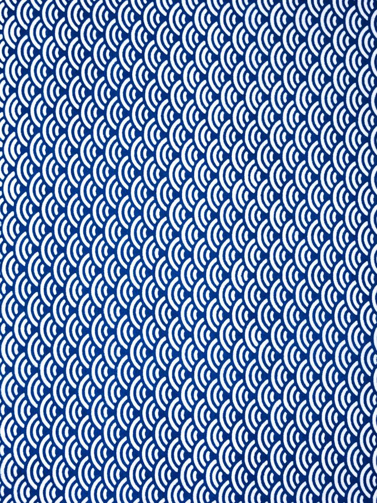 Kamawanu Tenugui Blue Waves - Japanese Cotton Hand Towel for Kitchen, Bath & Travel | Eco-Friendly, Absorbent & Quick-Drying