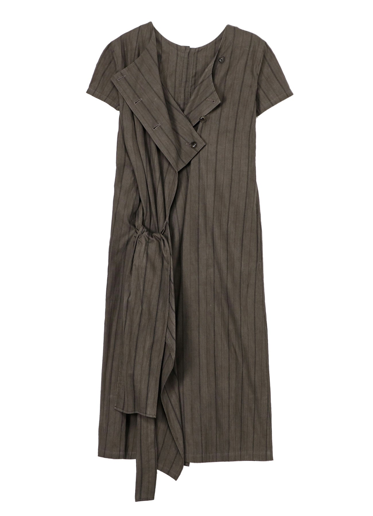 Stylish Cotton Stripe Ink Dyed Back Tie Dress for Women - Perfect for Summer Outings, Beach Vacations & Casual Events