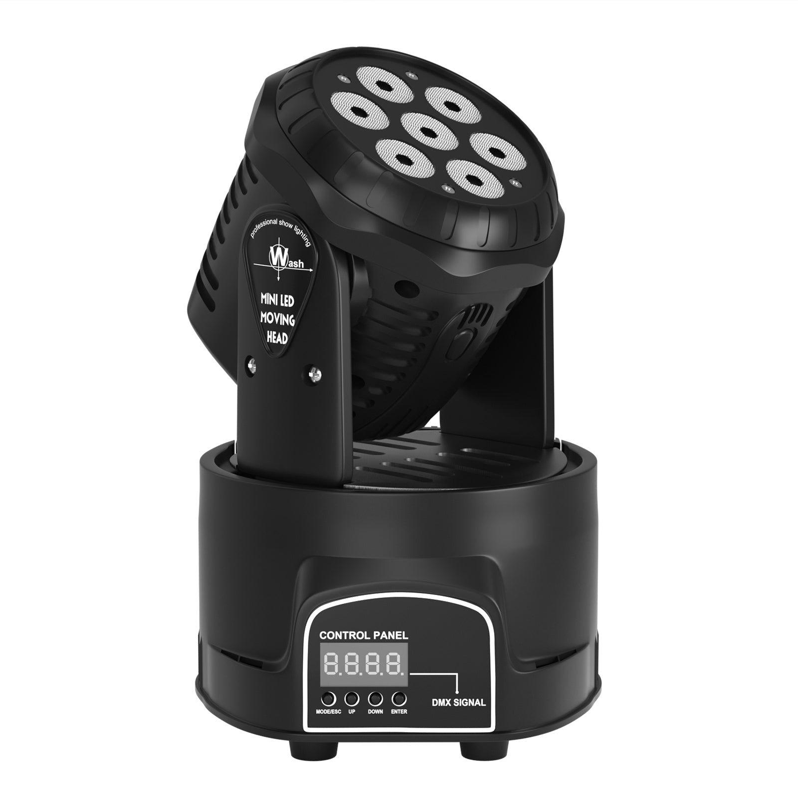 1/2/4 Set 7x10W Moving Head Stage Light - 70W 7 LED RGBW DMX DJ Disco Lighting for Party, Club, Concert and Stage Performances