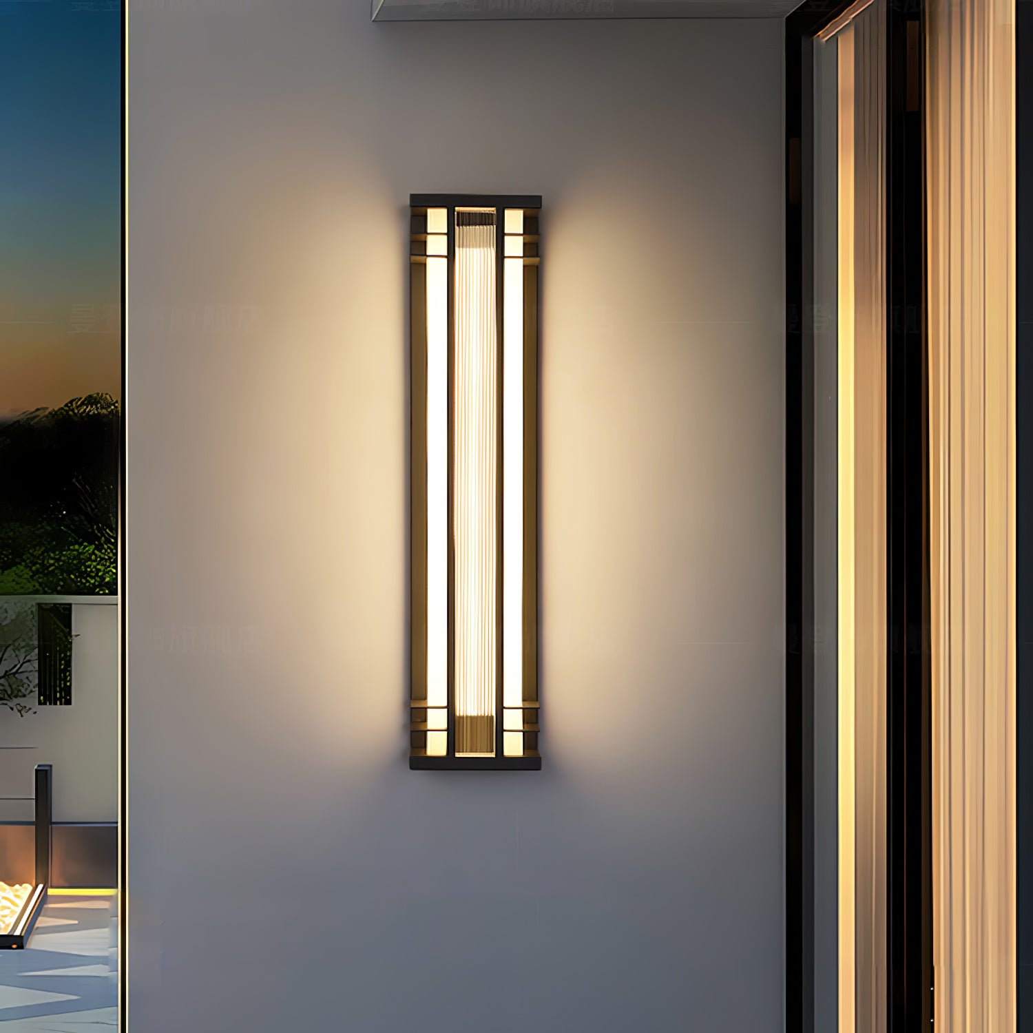 Double Axis Outdoor Wall Lamp - Adjustable LED Exterior Light for Porch, Garden & Patio - Weatherproof & Energy Efficient