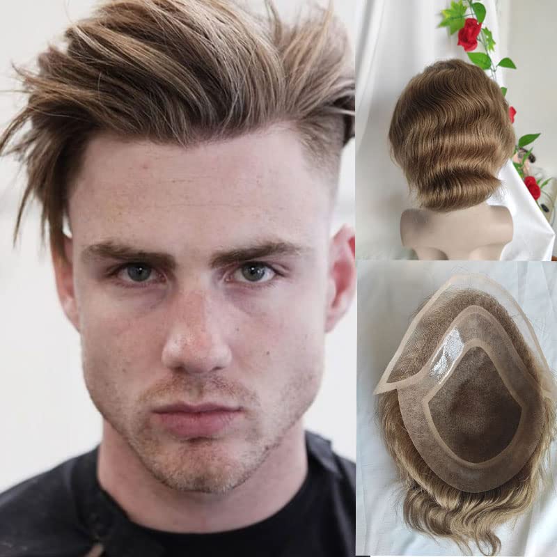 Voloria European Virgin Human Hair Toupee for Men - 10