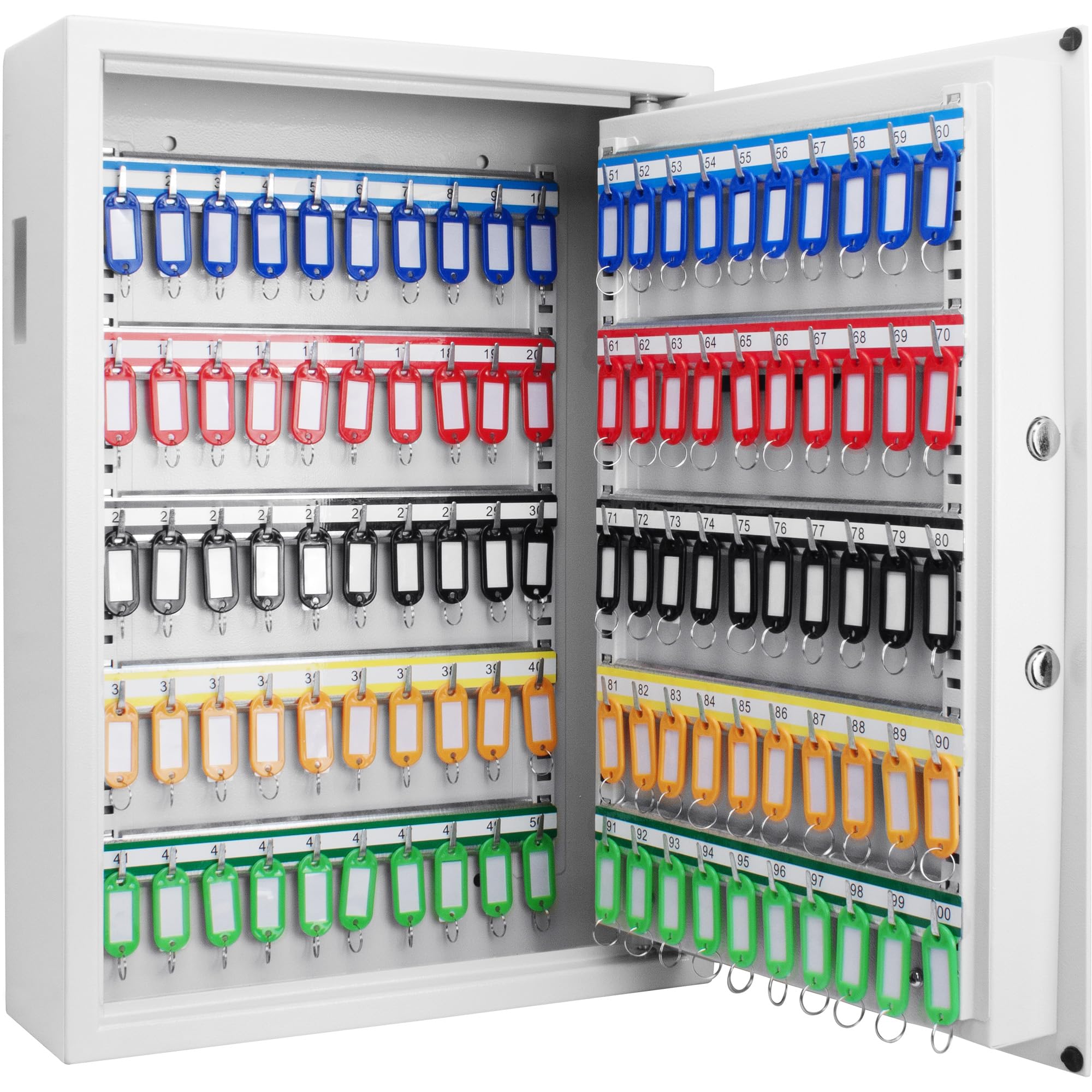 Barska Digital Electronic Keypad Wall Mount Key Safe Cabinet - Adjustable Shelves & Deposit Slot for Key Storage & Organization | Home, Office & Vacation Rental Security Solution