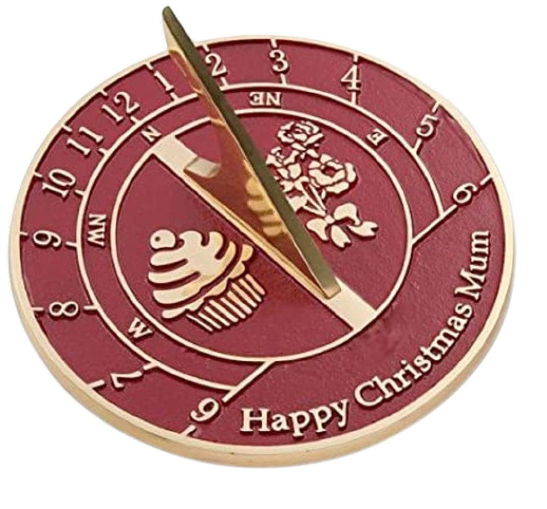 NauticalMart Heavy Duty Cast Brass Sundial - Handmade Christmas Gift for Mom, Garden Decor, Outdoor Timepiece, Unique Home & Yard Decoration