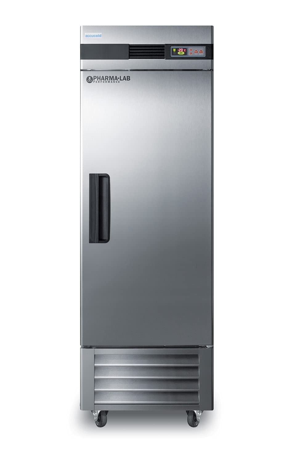 AccuCold AFS23ML 28 Pharmacy Freezer - 23 Cu. Ft. Stainless Steel Medical Freezer with Forced Air Cooling, Temperature Alarm & LED Control Panel - Ideal for Hospitals, Labs, and Vaccine Storage