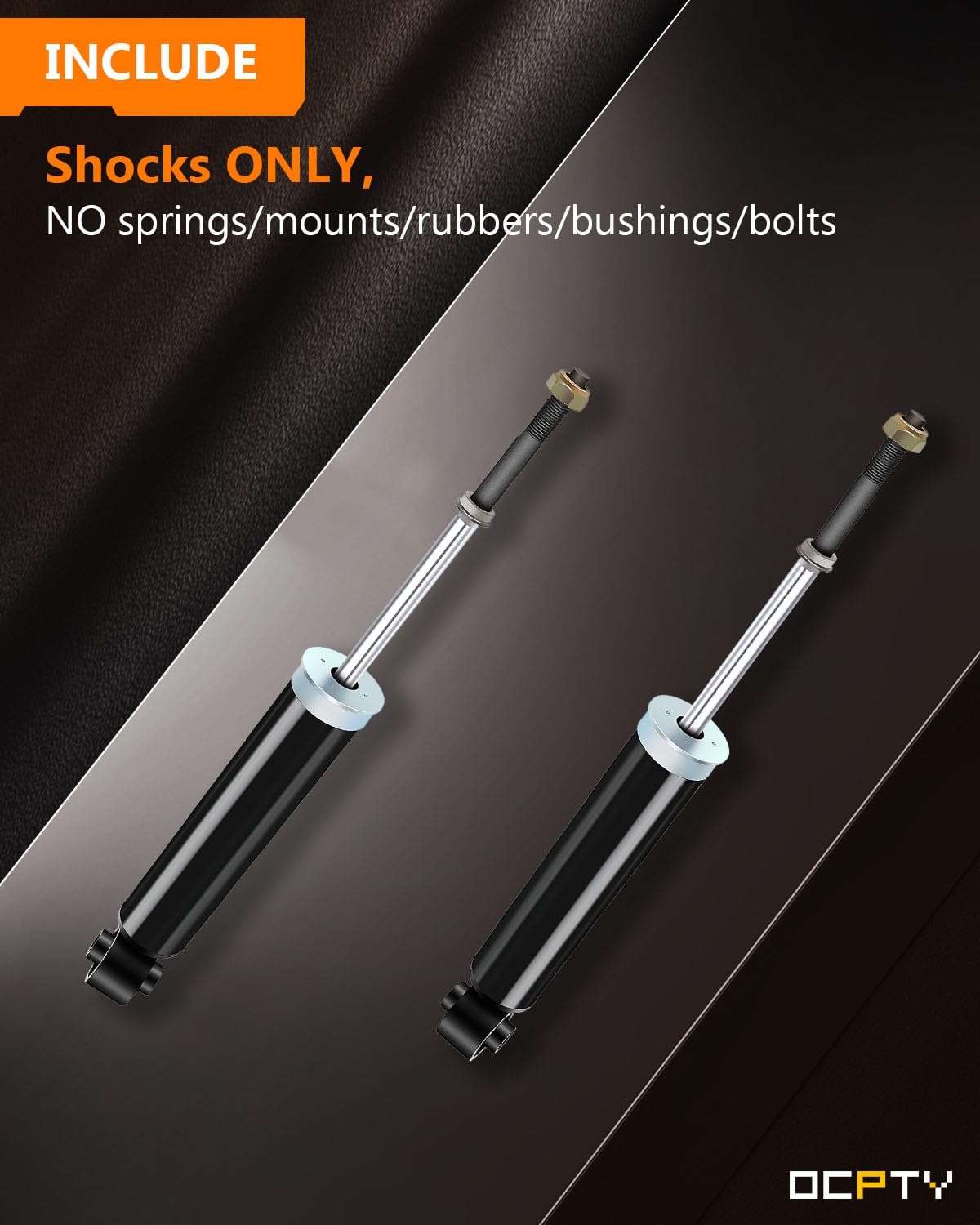 OCPTY Rear Shock Absorbers for 2004-2009 Nissan Quest & Fits - 344479 (2-Pack) - Smooth Ride & Enhanced Stability for City Driving & Highway Commutes
