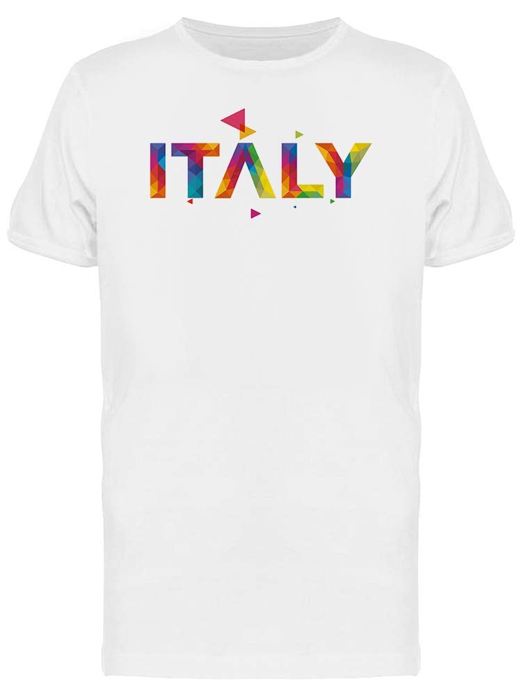 Smartprints Italy Colorful Travel Quote T-Shirt for Men - Comfortable & Stylish Casual Wear for Travel, Outings & Everyday Use