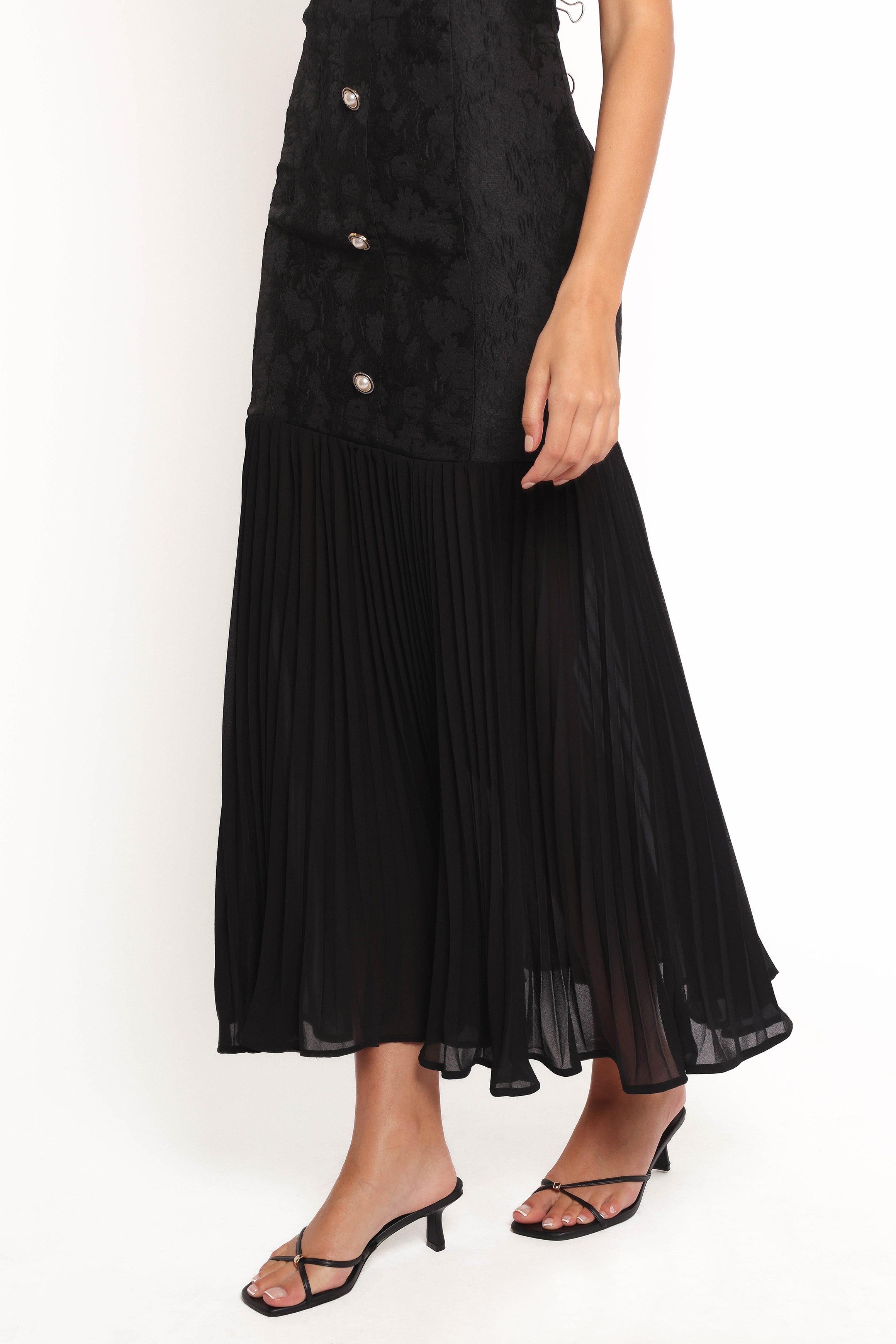 Evelina Maxi Dress for Women - Elegant Black Long Flowy Dress for Summer, Beach, Parties & Special Occasions