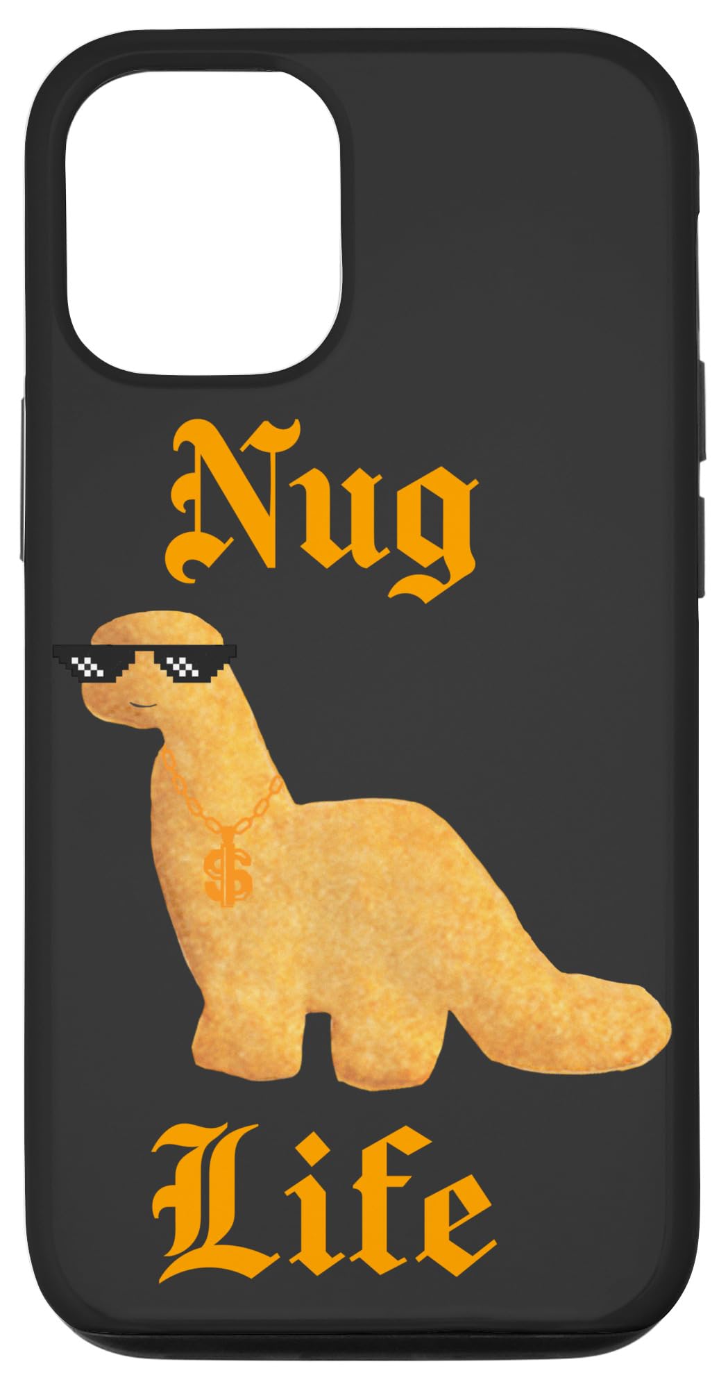 Premium Dinosaur Chicken Nuggets iPhone 12/12 Pro Case - Cute Dino Nugget Phone Cover for Food Lovers, Perfect for School, Work & Everyday Use