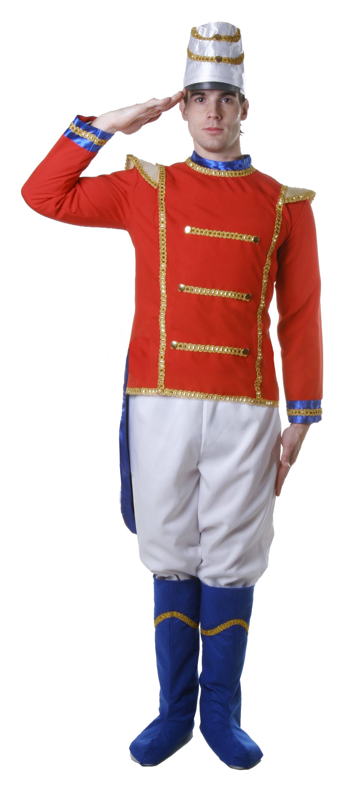 Men's Nutcracker Costume - Adult Toy Soldier Dress Up Outfit for Christmas Parties, Halloween & Themed Events | Durable & Comfortable Military Uniform Costume