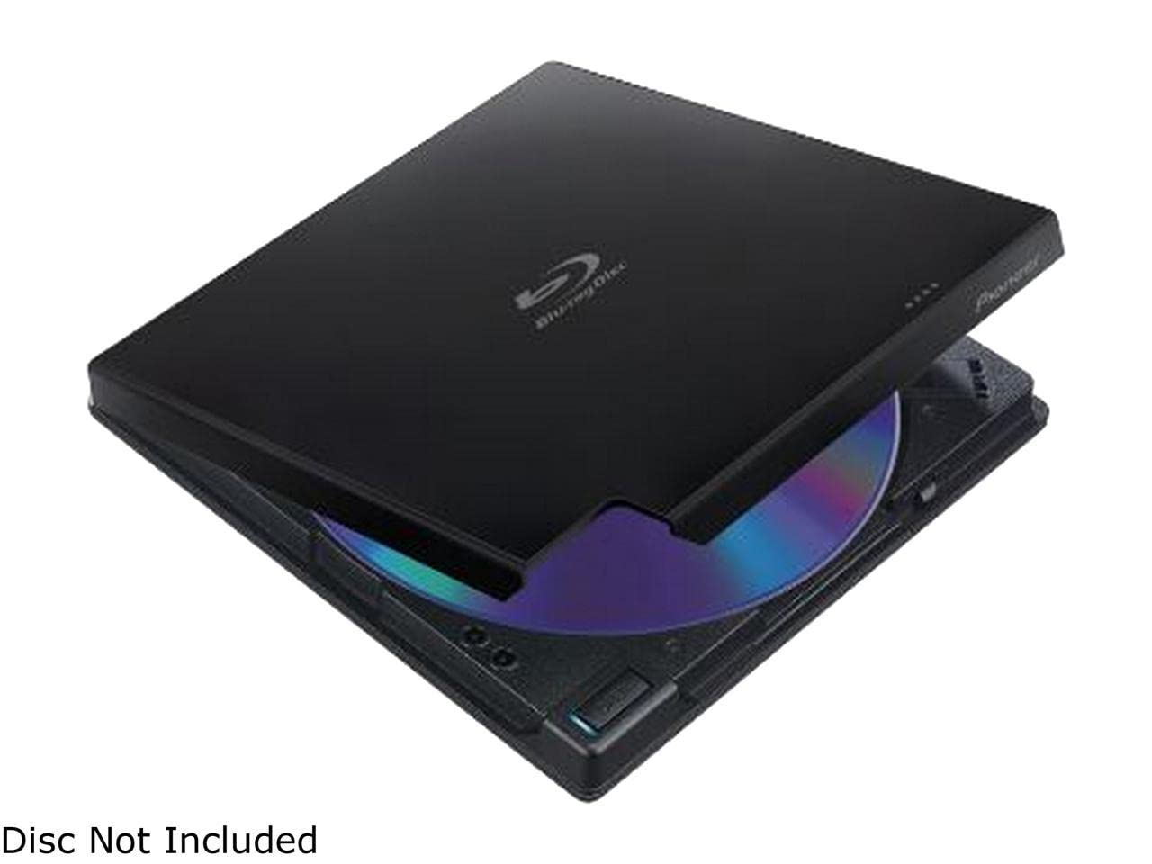 Pioneer BDR-XD07B 6x Slim Portable USB 3.0 Blu-ray DVD CD Burner Writer - Supports BDXL & M-Disc, Includes CyberLink Software (Black) - Perfect for Laptop, Desktop, Home Theater & Media Backup