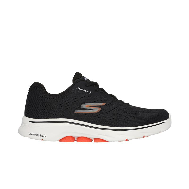 GO WALK 7 Comfortable Slip-On Walking Shoes for Men & Women - 216639/BKOR - Perfect for Travel, Work & Everyday Wear