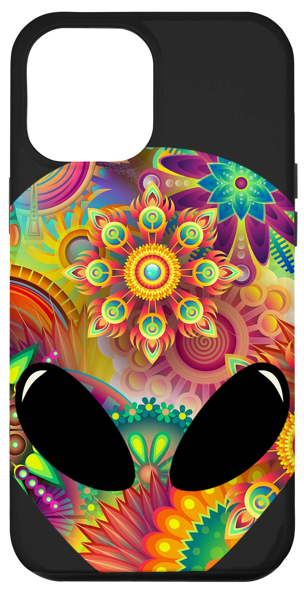 iPhone 12 Pro Max Alien Head Graphic Case - Premium Protective Phone Cover for Men & Women - Perfect for Daily Use, Travel & Gaming