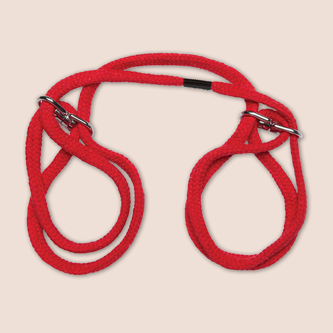 Doc Johnson Japanese Style Bondage Rope - Soft Cotton Restraints for Wrists & Ankles | Perfect for BDSM, Shibari & Sensual Play