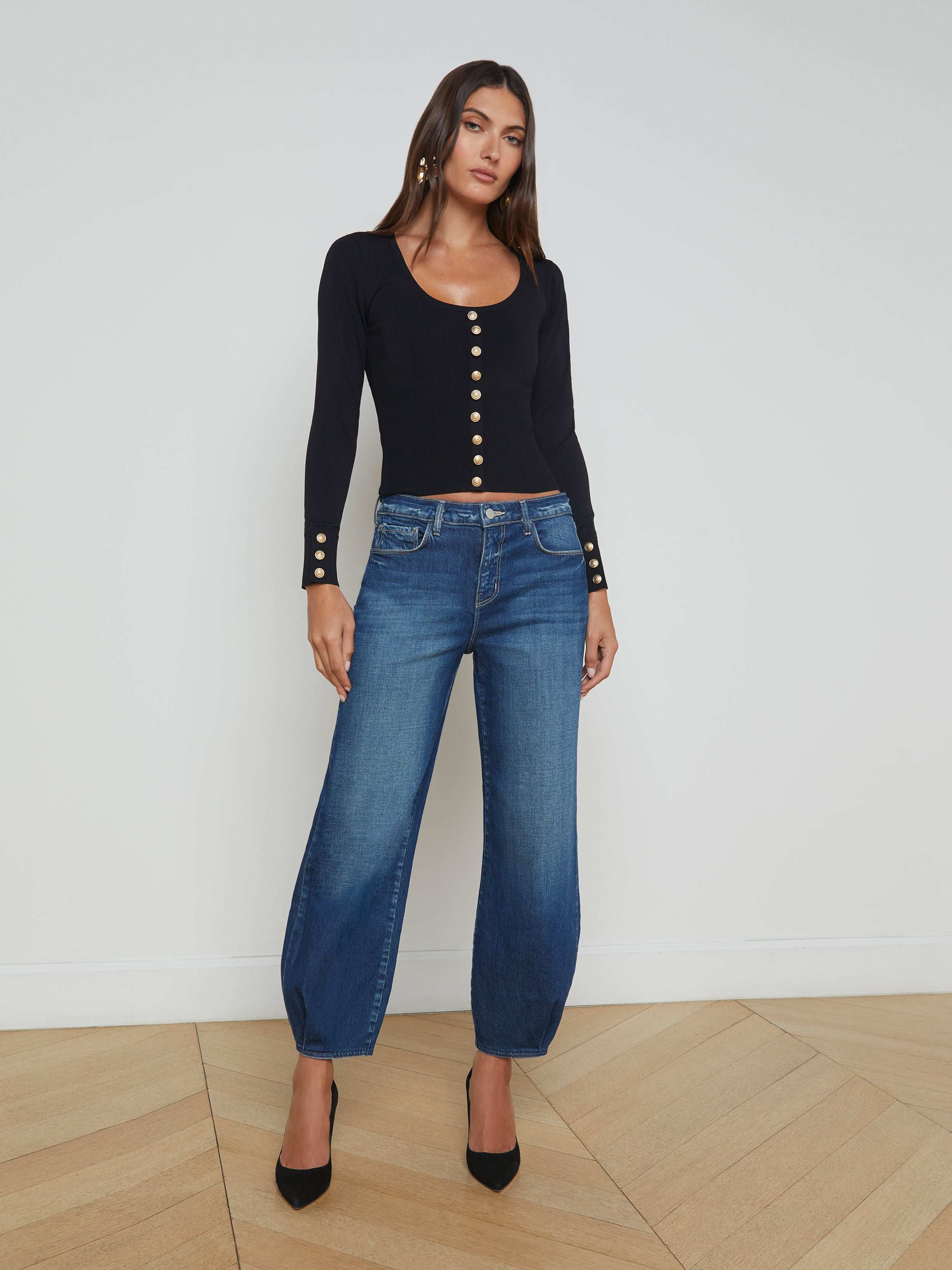 Krista Tapered Jean for Women - High Waist Slim Fit Stretch Denim Pants | Perfect for Work, Casual Outfits & Date Night