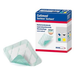 BSN Jobst Cutimed Sorbion Sorbact Advanced Wound Dressing 8x8 Inches - Sterile Wound Care for Chronic & Acute Wounds - Ideal for Post-Surgical Care, Ulcers & Burns
